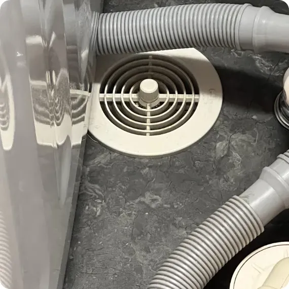 洗濯機のすぐ近くに換気口