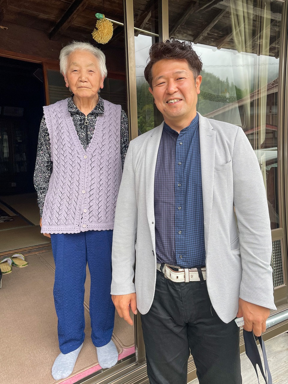 約２年ぶりの祖母との対面