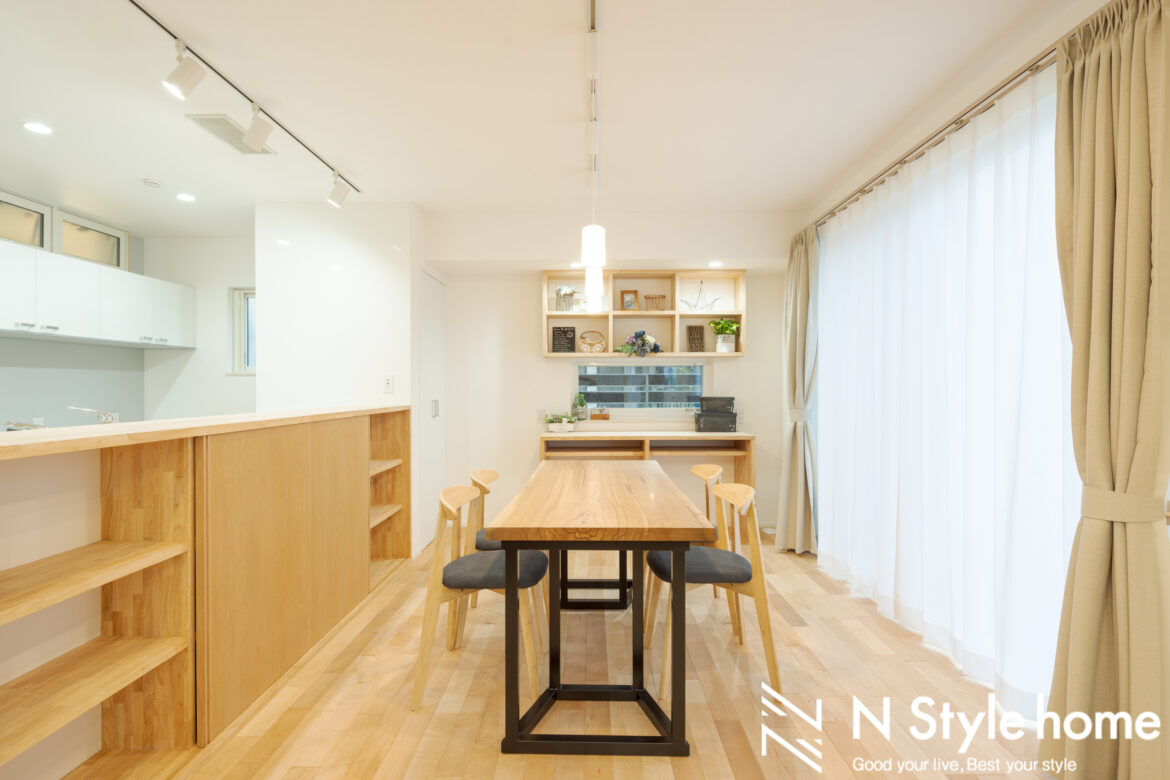 瀬戸市 I様 N Basic Style　間取り・造作家具・機能性・色使いすべての想いが詰まった夢のマイホーム